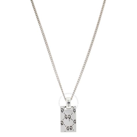 pendant gucci|guccighost pendant necklace in silver.